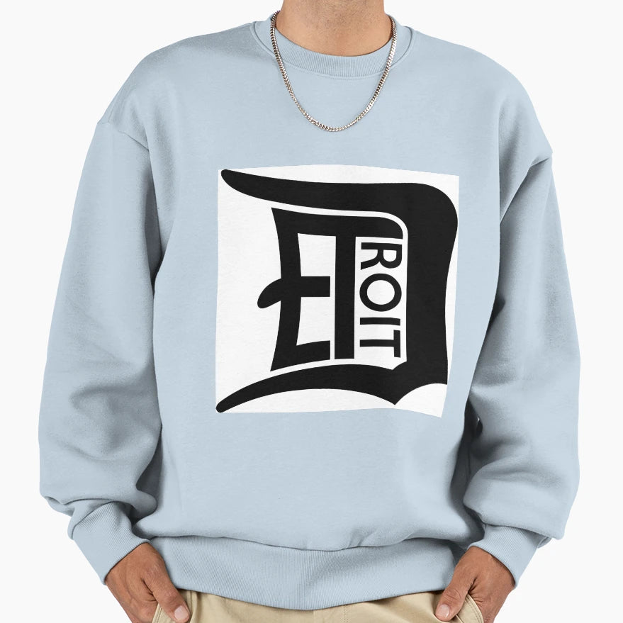 Detroit D Custom Sweatshirt - Fun Novelty Design for Adults - T-Shirt, Sweatshirt, Hoodie