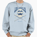 Skull Los Angeles Baseball Sweatshirt - Custom Art Print for Adults - T-Shirt, Sweatshirt, Hoodie