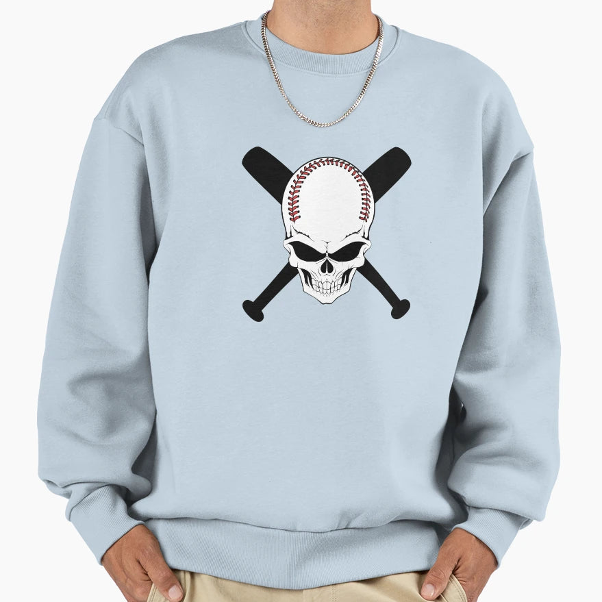 Baseball Jolly Roger Sweatshirt - Custom Art Print Unisex - T-Shirt, Sweatshirt, Hoodie