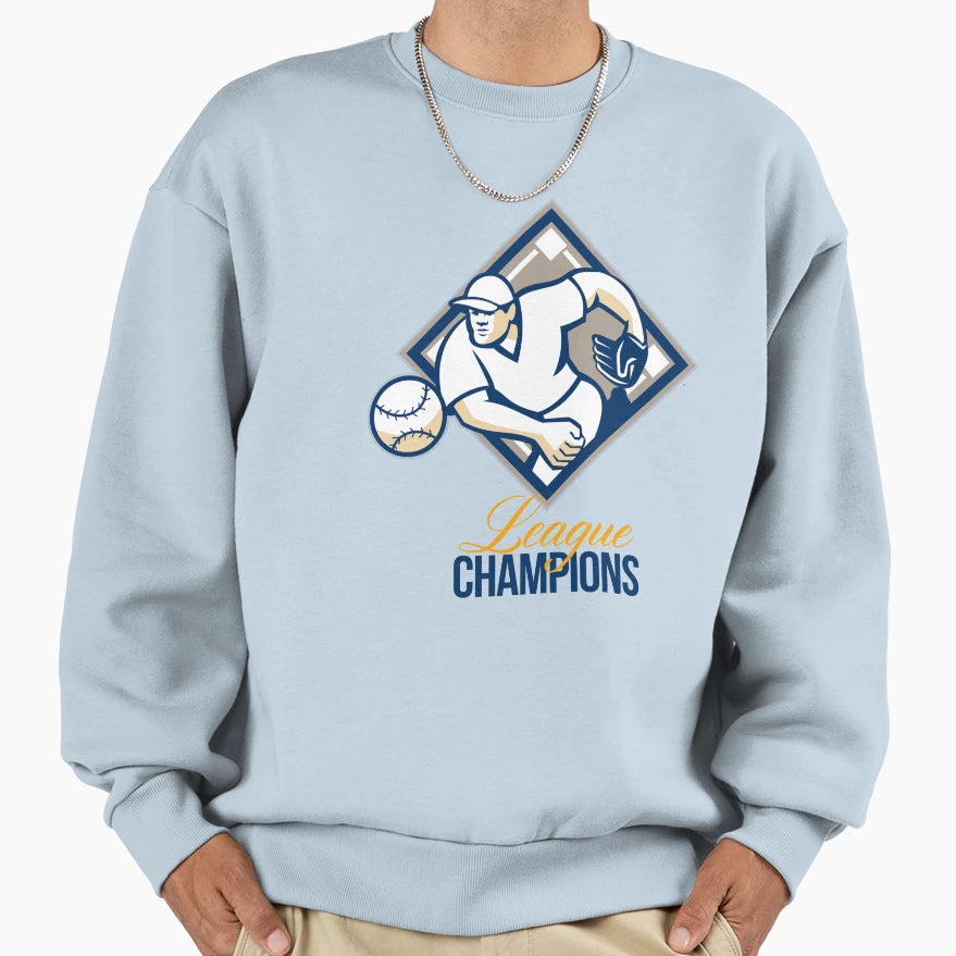 Baseball Pitcher League Sweatshirt - Casual Everyday Wear for Adults - T-Shirt, Sweatshirt, Hoodie