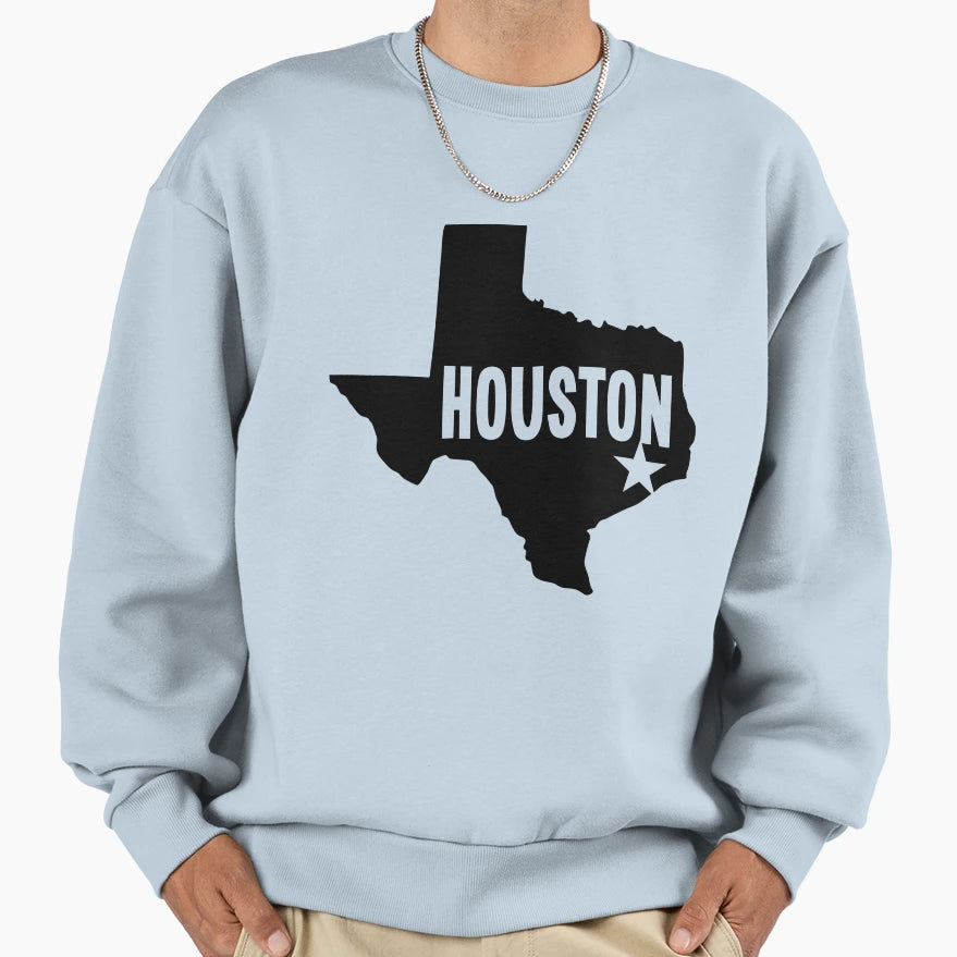 Houston Tx Sweatshirt - Unique Graphic for Adults - T-Shirt, Sweatshirt, Hoodie