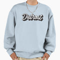 Dimensional Script Detroit Sweatshirt - Minimalist Print for Adults - T-Shirt, Sweatshirt, Hoodie