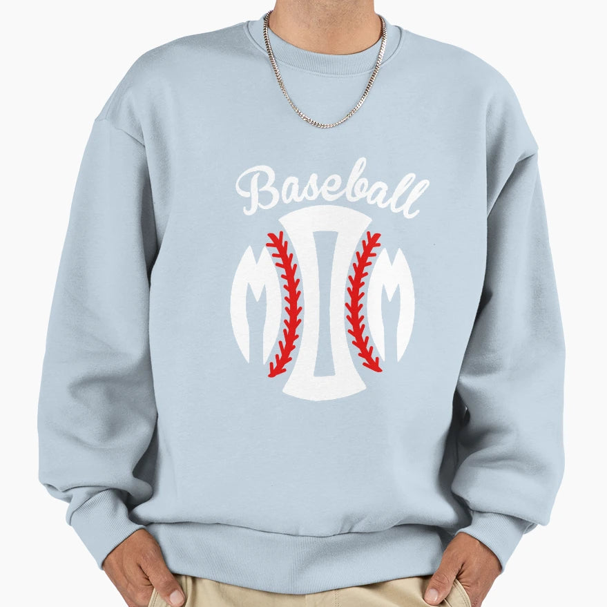 Baseball Mom Sweatshirt - Aesthetic Graphic for Adults - T-Shirt, Sweatshirt, Hoodie