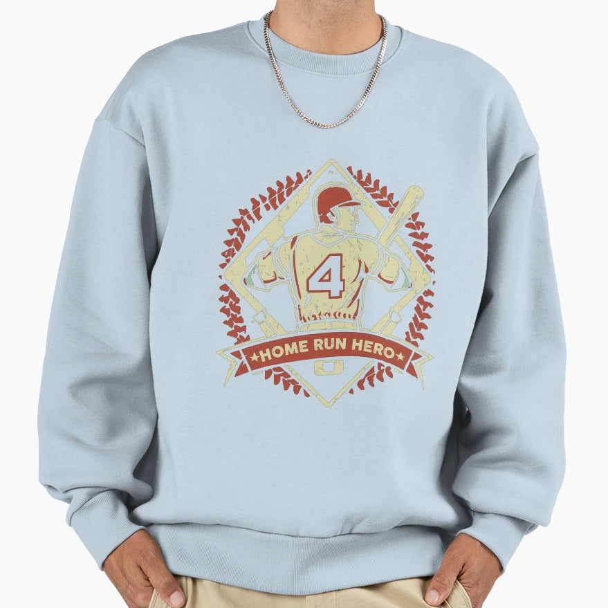 Baseballing Hero Sweatshirt - Streetwear Style for Adults - T-Shirt, Sweatshirt, Hoodie