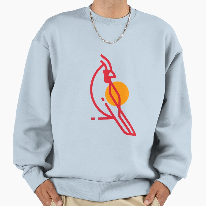 Northern Cardinal Bird Extradapper Sweatshirt - Unique Graphic Unisex - T-Shirt, Sweatshirt, Hoodie