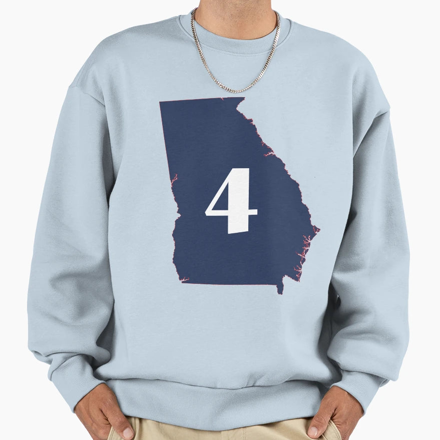 Georgia Fourth State Sweatshirt - Unique Graphic for Adults - T-Shirt, Sweatshirt, Hoodie