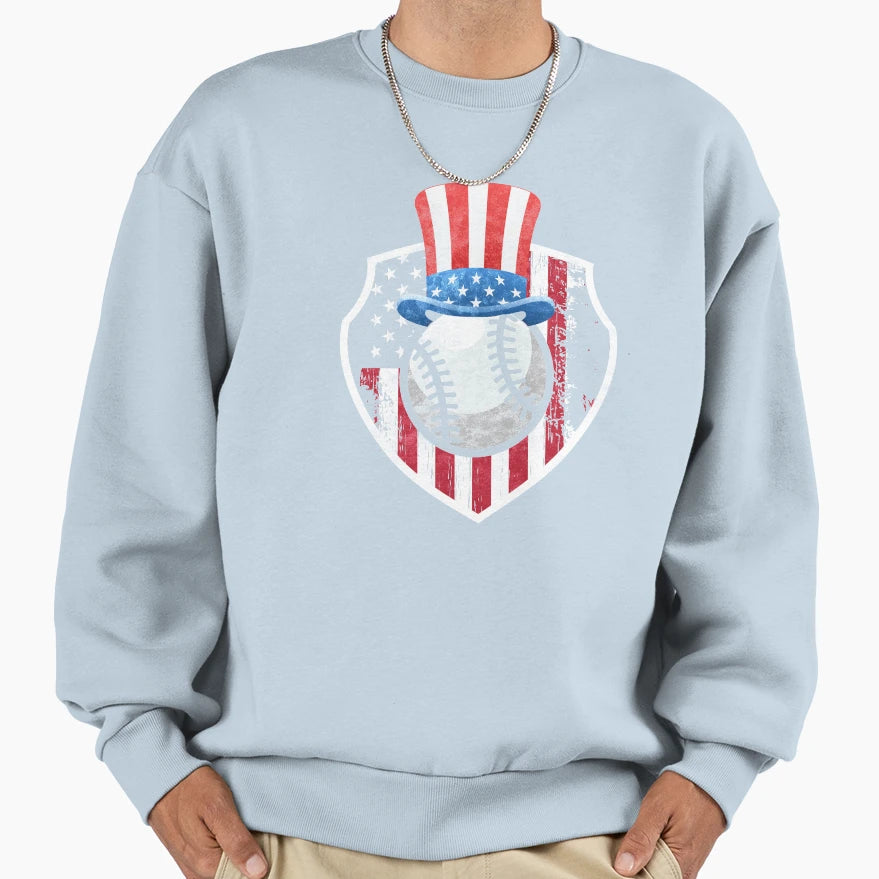 Patriotic American Uncle Sam Sweatshirt - Fun Novelty Design Men Women - T-Shirt, Sweatshirt, Hoodie