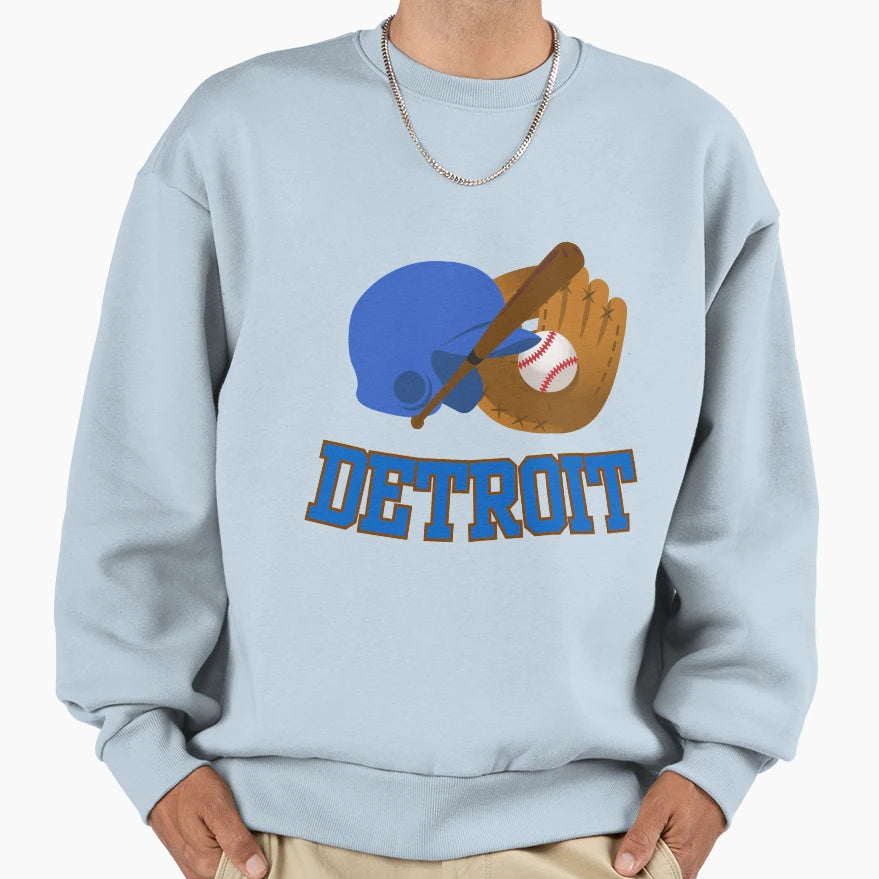 Detroit Sports Detroit Baseball Sweatshirt - Unique Graphic for Adults - T-Shirt, Sweatshirt, Hoodie
