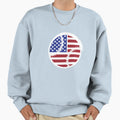 American Flag Baseball Sweatshirt - Fun Novelty Design for Adults - T-Shirt, Sweatshirt, Hoodie