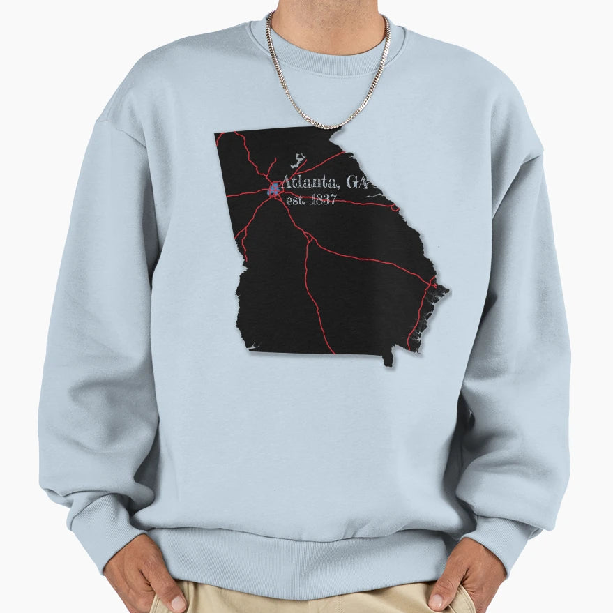 Atlanta Ga Sweatshirt - Graphic Print for Adults - T-Shirt, Sweatshirt, Hoodie