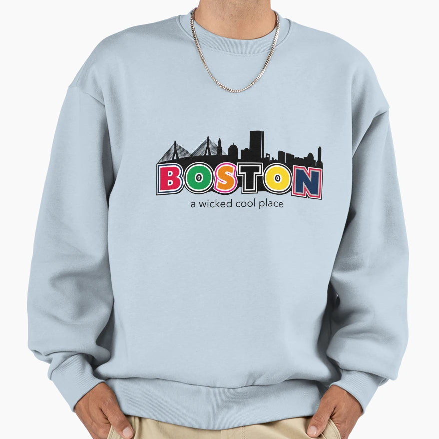 Wicked Boston Sweatshirt - Custom Art Print Unisex - T-Shirt, Sweatshirt, Hoodie