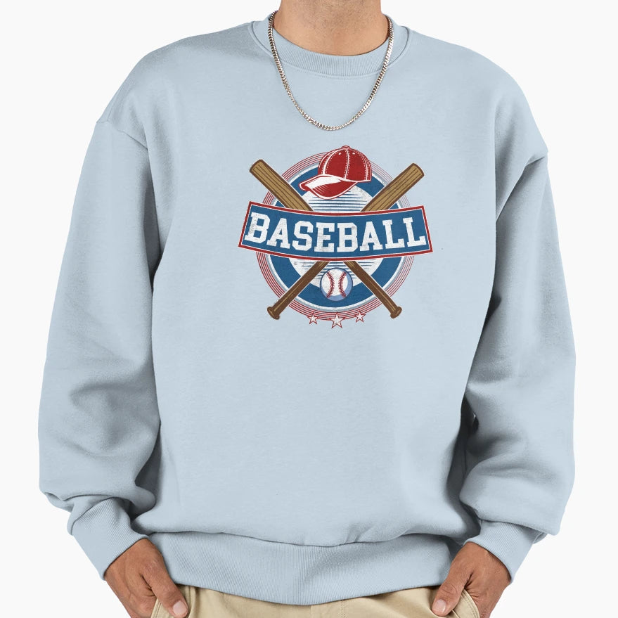 Baseball Bat Player Ball Support Sweatshirt - Fun Novelty Design Men Women - T-Shirt, Sweatshirt, Hoodie