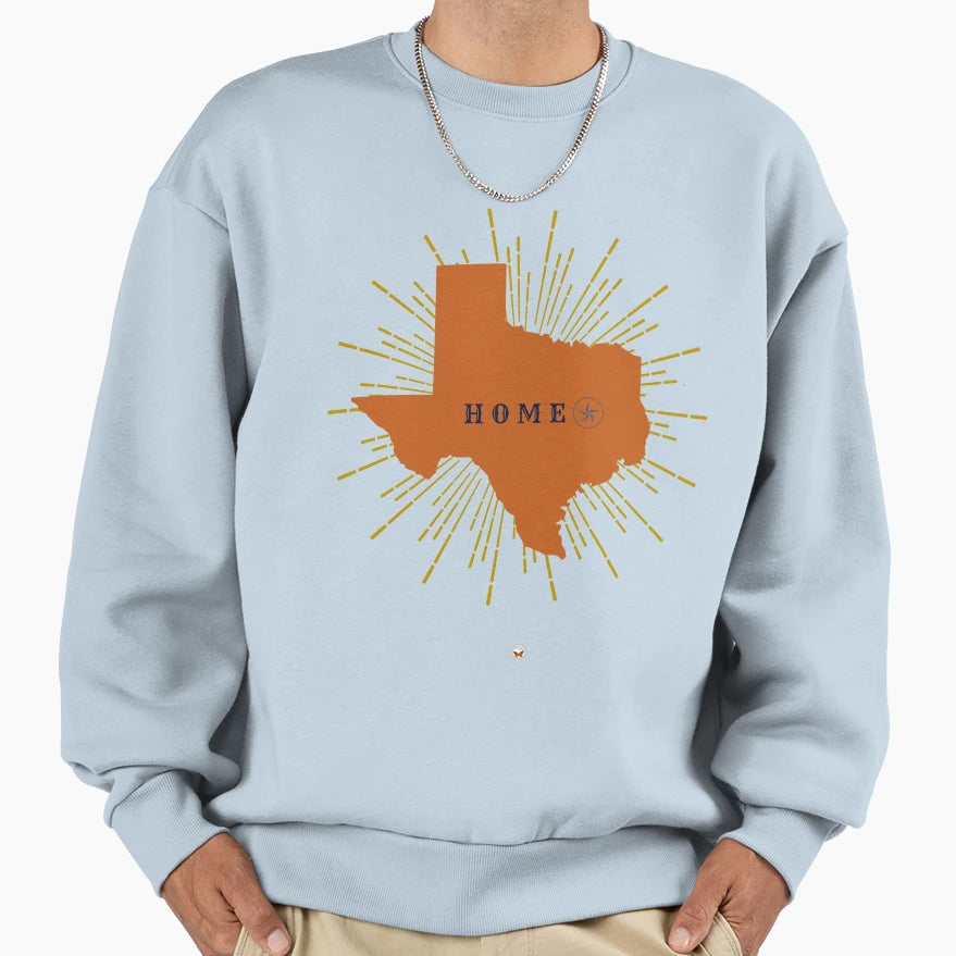 Texas Home Sweatshirt - Graphic Print Men Women - T-Shirt, Sweatshirt, Hoodie