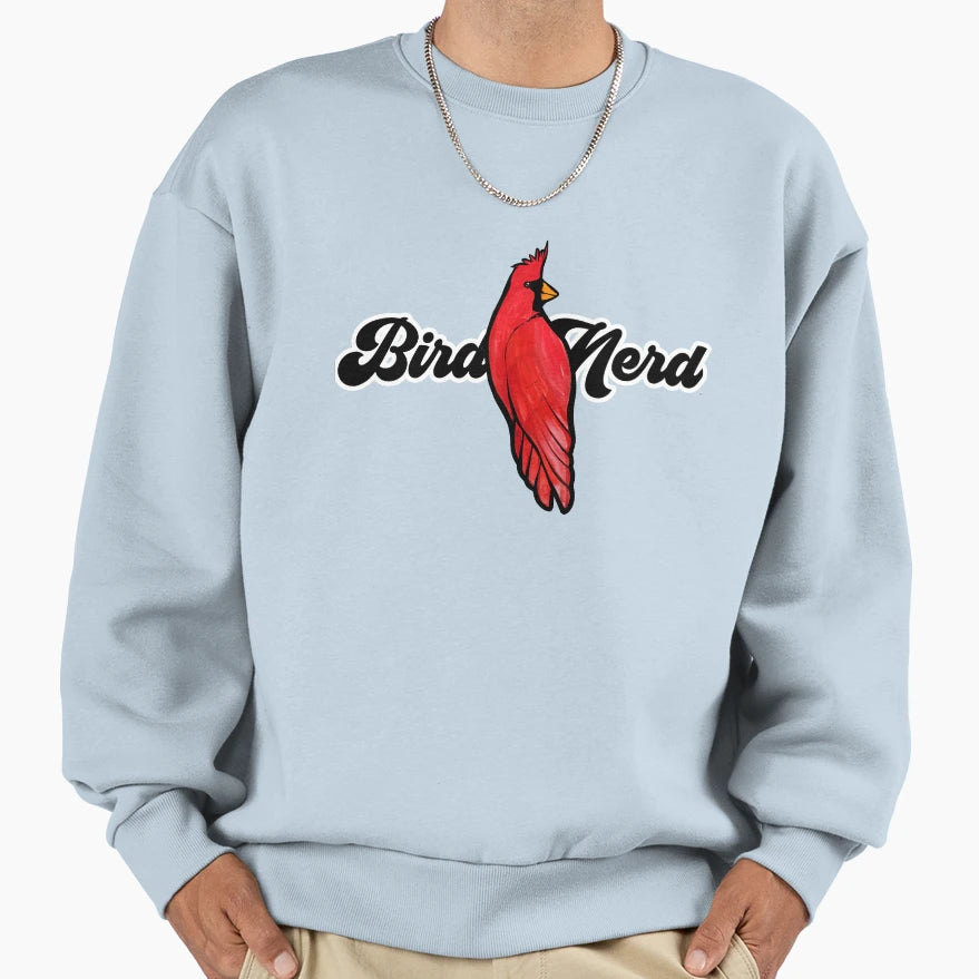 Bird Nerd Cardinal Sweatshirt - Graphic Print Men Women - T-Shirt, Sweatshirt, Hoodie