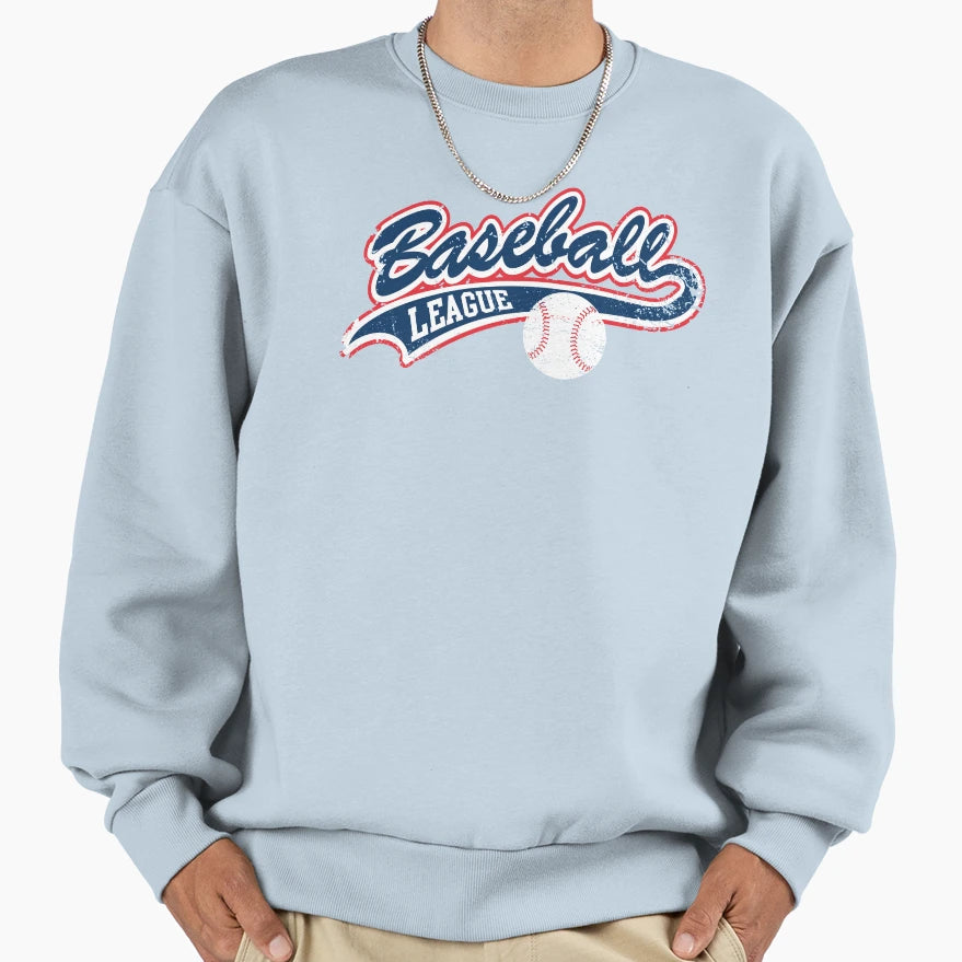 Baseball League Sweatshirt - Aesthetic Graphic Unisex - T-Shirt, Sweatshirt, Hoodie