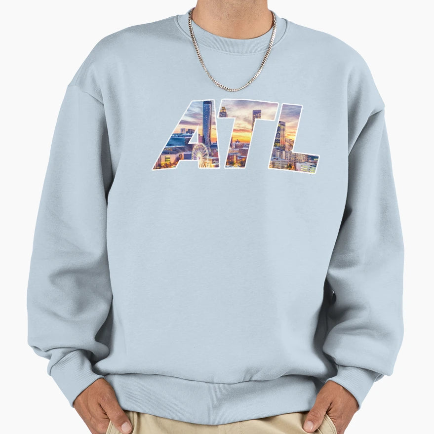 Atl Atlanta Sweatshirt - Custom Art Print Unisex - T-Shirt, Sweatshirt, Hoodie