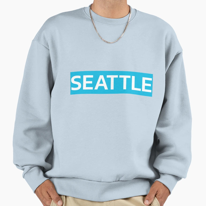 Seattle Sweatshirt - Custom Art Print for Adults - T-Shirt, Sweatshirt, Hoodie