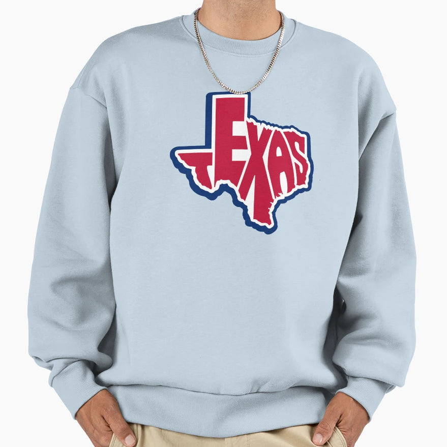 Texas State Art Lone Star Pride Sweatshirt - Graphic Print Unisex - T-Shirt, Sweatshirt, Hoodie
