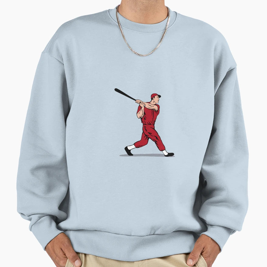 Baseball Player Batter Sweatshirt - Custom Art Print Unisex - T-Shirt, Sweatshirt, Hoodie