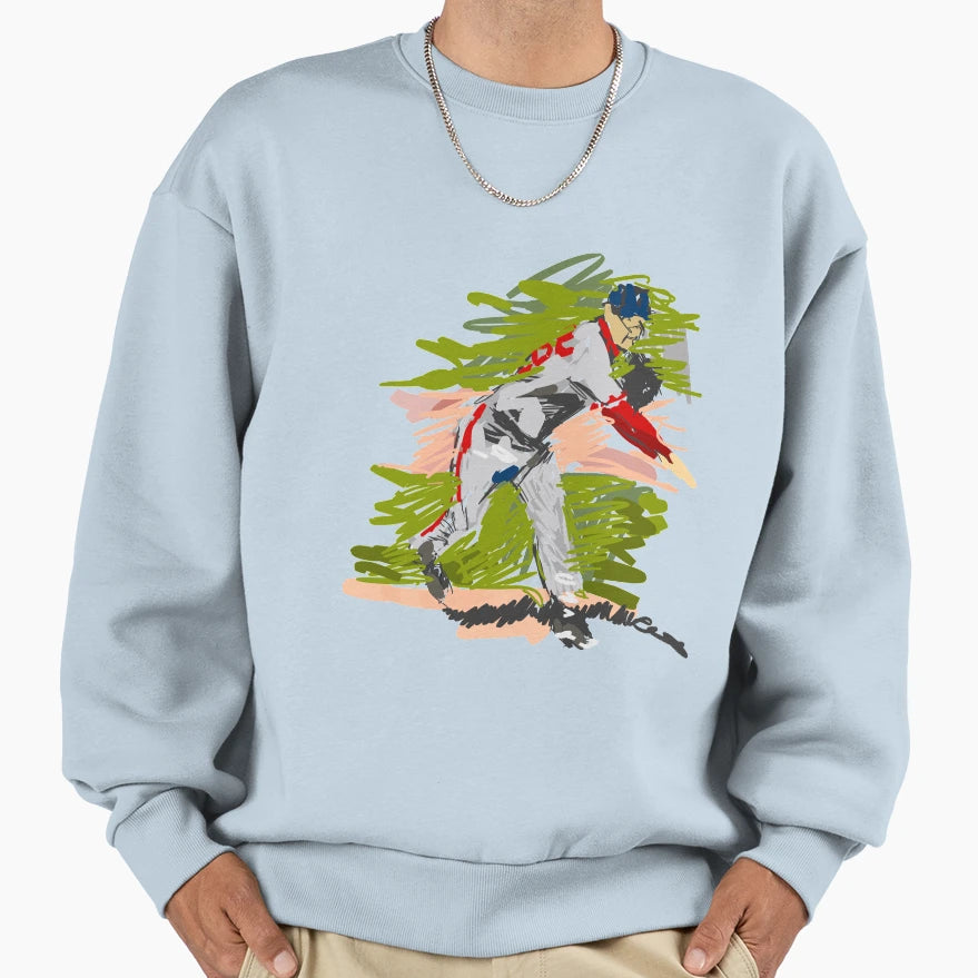 Baseball Sweatshirt - Graphic Print Unisex - T-Shirt, Sweatshirt, Hoodie