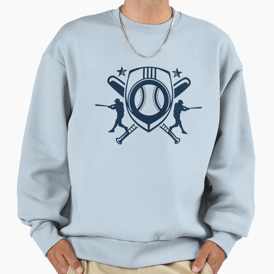 Baseball Player Logo Sweatshirt - Novelty Apparel for Adults - T-Shirt, Sweatshirt, Hoodie