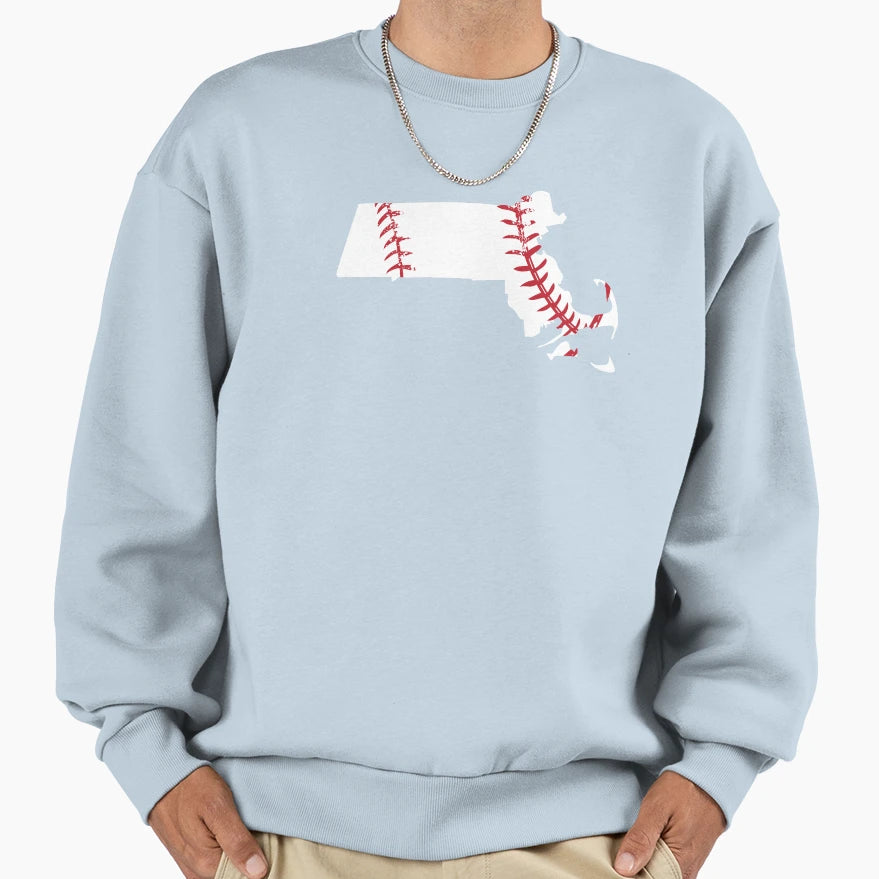 Boston Baseball Massachusetts Sweatshirt - Aesthetic Graphic Men Women - T-Shirt, Sweatshirt, Hoodie