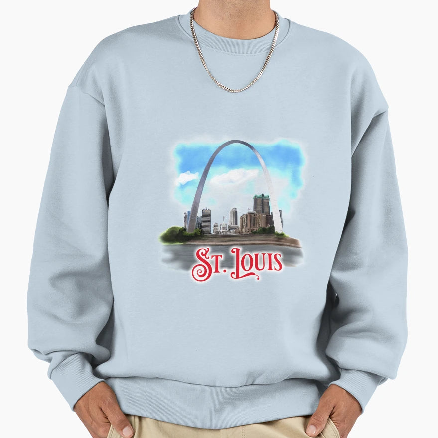 St Louis Sweatshirt - Trendy Graphic Men Women - T-Shirt, Sweatshirt, Hoodie