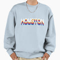 Houston 1980S Sweatshirt - Minimalist Print for Adults - T-Shirt, Sweatshirt, Hoodie