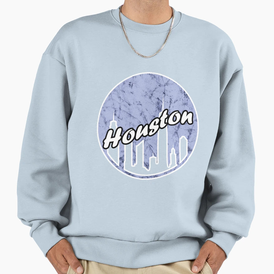 Houston Texas City Skyline Houston Sweatshirt - Unique Graphic Unisex - T-Shirt, Sweatshirt, Hoodie