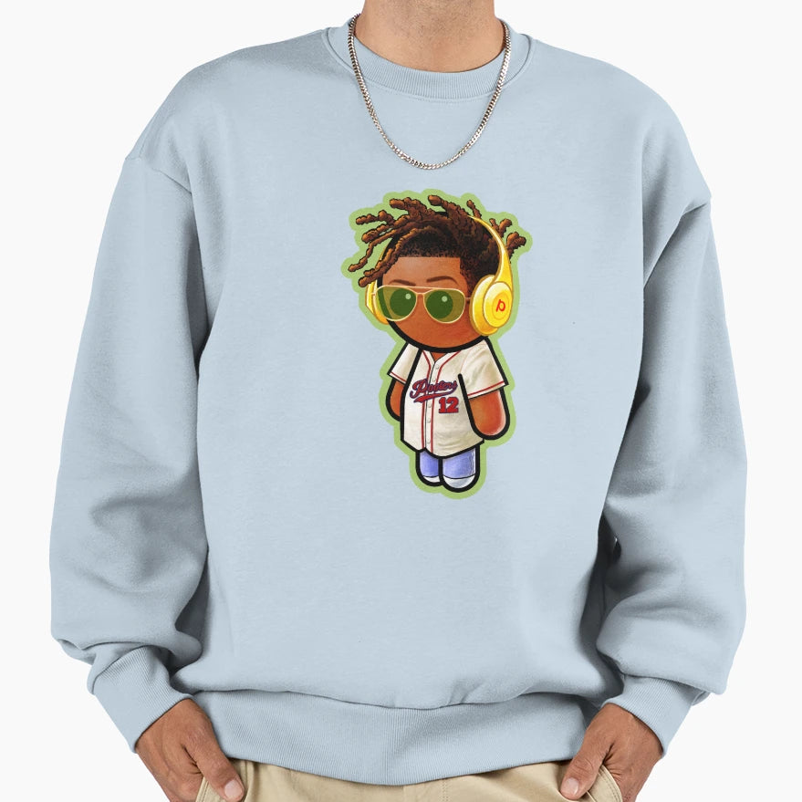 Stylish Upperdecks Pooterbelly Sweatshirt - Graphic Print for Adults - T-Shirt, Sweatshirt, Hoodie