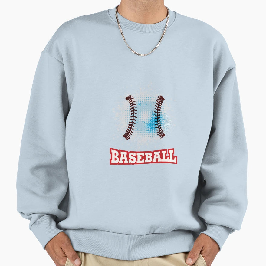 Vector Grunge Baseball Sweatshirt - Casual Everyday Wear for Adults - T-Shirt, Sweatshirt, Hoodie