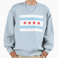 Chicago Flag Sweatshirt - Minimalist Print Unisex - T-Shirt, Sweatshirt, Hoodie