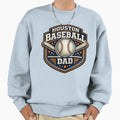 Houston Baseball Dad Orange Navy Baseball T-Shirt - Trendy Graphic Unisex - T-Shirt, Sweatshirt, Hoodie