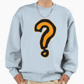 Orange Question Mark Sweatshirt - Aesthetic Graphic for Adults - T-Shirt, Sweatshirt, Hoodie