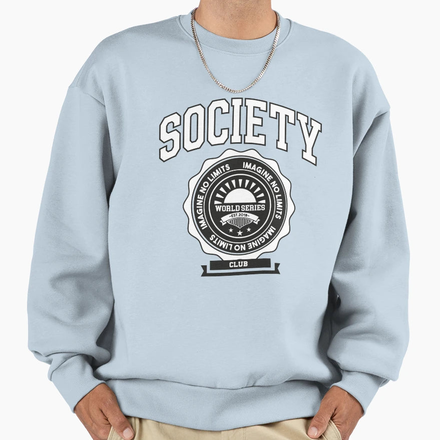 Society Club World Series Badge Sweatshirt - Novelty Apparel Unisex - T-Shirt, Sweatshirt, Hoodie