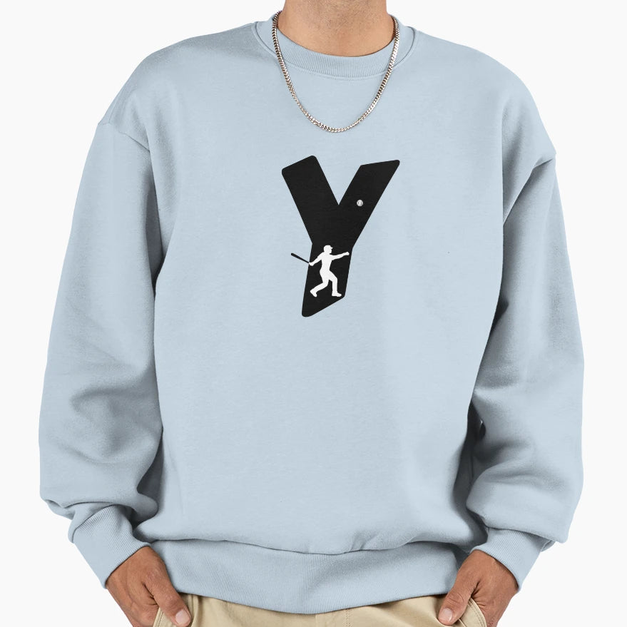 Personalized Baseball Initial Y Sweatshirt - Unique Graphic Unisex - T-Shirt, Sweatshirt, Hoodie
