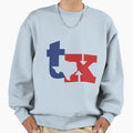 Tx Blue Red Sweatshirt - Unique Graphic for Adults - T-Shirt, Sweatshirt, Hoodie