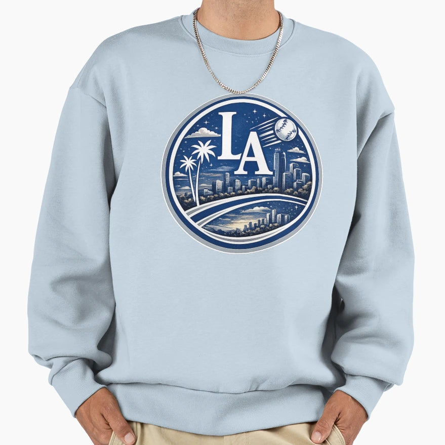 Los Angeles Sports City Logo Skyline Hoodie - Fun Novelty Design Men Women - T-Shirt, Sweatshirt, Hoodie