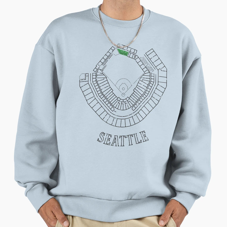 Safeco Field Sweatshirt - Aesthetic Graphic Men Women - T-Shirt, Sweatshirt, Hoodie