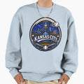 Kansas City Baseball Logo Fountain Hoodie - Aesthetic Graphic for Adults - T-Shirt, Sweatshirt, Hoodie