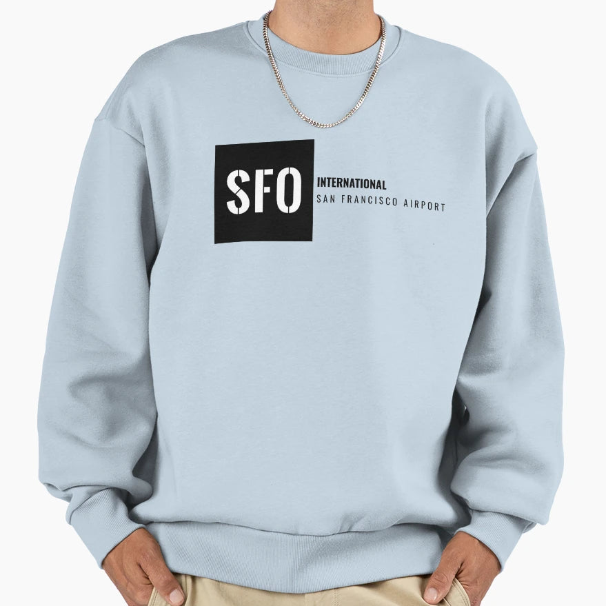 San Francisco Airport Sweatshirt - Fun Novelty Design Unisex - T-Shirt, Sweatshirt, Hoodie