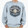 Seattle Baseball Dad Navy Teal Baseball T-Shirt - Streetwear Style Unisex - T-Shirt, Sweatshirt, Hoodie
