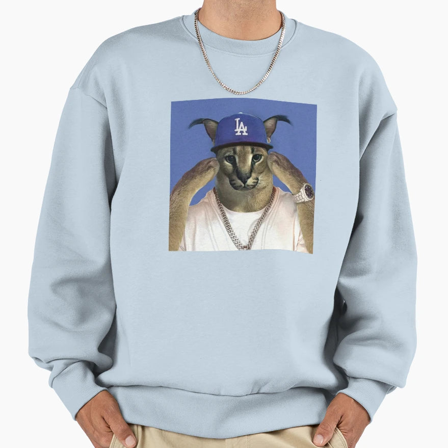 Da Floppa Da Meme Sweatshirt - Custom Art Print for Adults - T-Shirt, Sweatshirt, Hoodie