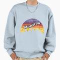 Houston Texas Skyline Sunset Sweatshirt - Custom Art Print Unisex - T-Shirt, Sweatshirt, Hoodie