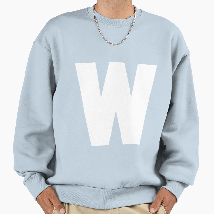 Welton W White Sweatshirt - Trendy Graphic Unisex - T-Shirt, Sweatshirt, Hoodie