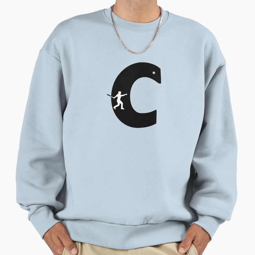 Personalized Baseball Initial C Sweatshirt - Graphic Print for Adults - T-Shirt, Sweatshirt, Hoodie