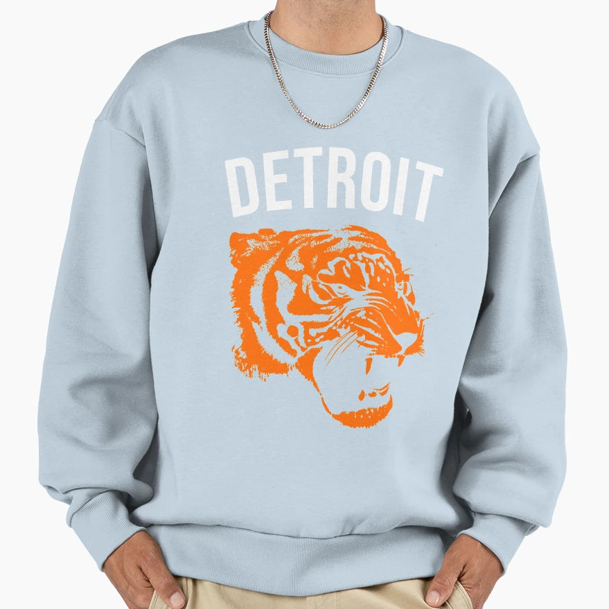 Detroit Tiger Sweatshirt - Minimalist Print Unisex - T-Shirt, Sweatshirt, Hoodie