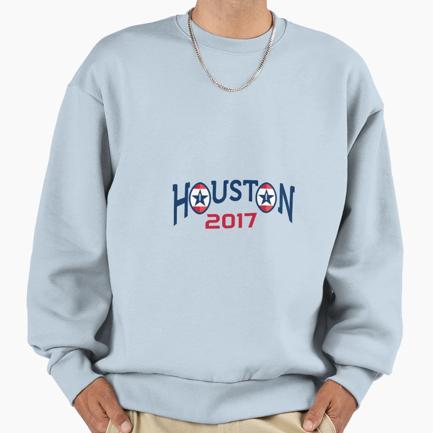 American Football Houston 2017 Word Sweatshirt - Novelty Apparel Unisex - T-Shirt, Sweatshirt, Hoodie