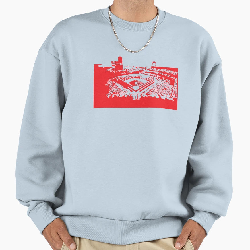 Philadelphia Ballpark Sweatshirt - Minimalist Print for Adults - T-Shirt, Sweatshirt, Hoodie