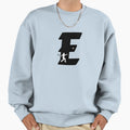 Personalized Baseball Initial E Sweatshirt - Trendy Graphic for Adults - T-Shirt, Sweatshirt, Hoodie